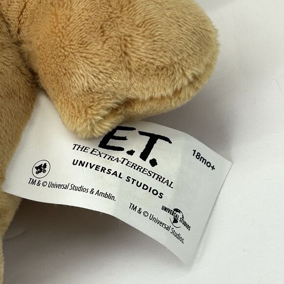 Universal Studios E.T. Extra Terrestrial Plush 8” Soft Clean Alien Amusement - Picture 4 of 7